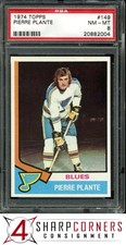 1974 TOPPS #149 PIERRE PLANTE BLUES PSA 8