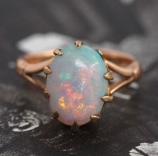 Bague opale de feu naturelle