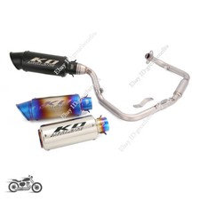 For Benelli TNT125 TNT 135 2017-2023 Front Link Pipe Whole Exhaust System Escape