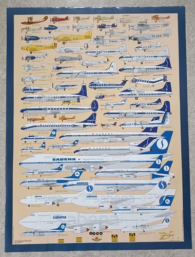Sabena belgium affiche - sabena,