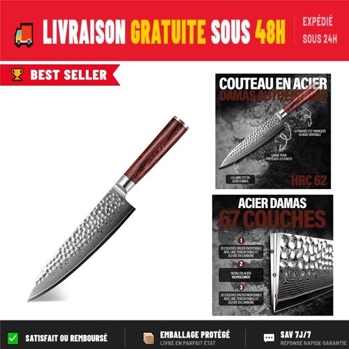 Couteau chef japonais gyuto - japonais,