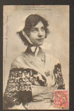 VANNES (56) ARTISAN with SWAN COLLAR / costume in 1904