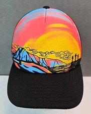 Dakine hat mountain ridge sunset hikers snapback foam A frame trucker cap