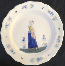 HB QUIMPER LATE 19th BRETON TRADITIONAL COSTUME MARLI FOILLETS 4 POINT