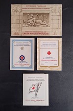 Lot 4 Carnets Croix-Rouge 1952