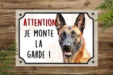 Plaque attention au chien