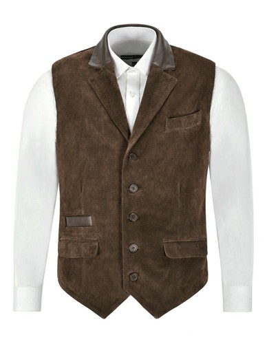 Men genuine brown suede - genuine,