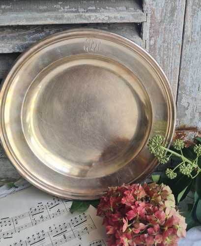Ancienne plat monogramme - ancienne,