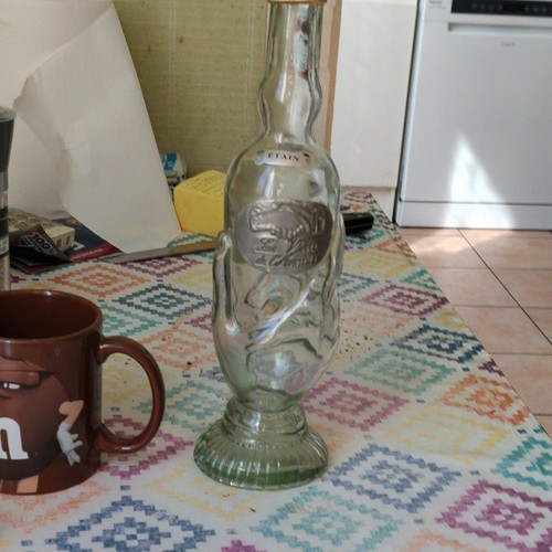 Bouteille verre transparent - en,
