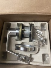 SCHLAGE EXIT LOCK A25D SAT 626  LATCH 10-025 DR 2-3/4"BS (READ)