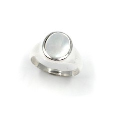 Bague en argent 925 nacre