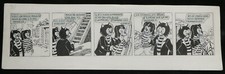 Planche originale - Fragment d'une bande dessinée - Chat & Chien