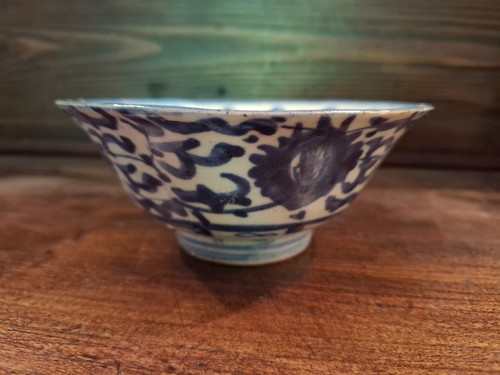 Bol chinois ancien fleuri - bol,