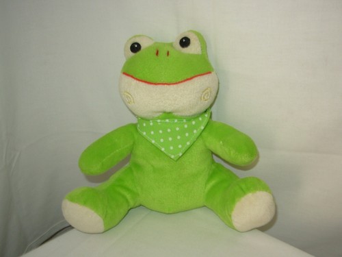 Peluche grenouille verte - grenouille, 19cm