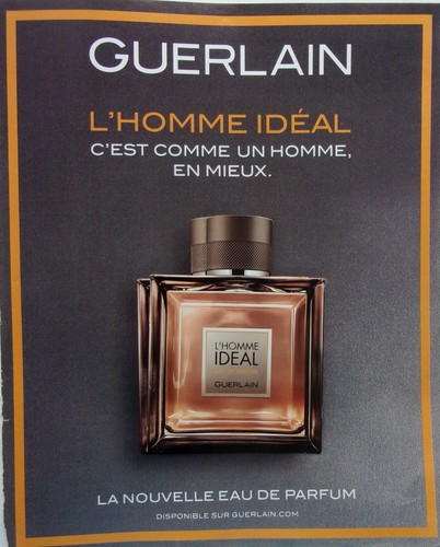 Publicite papier parfum - papier,