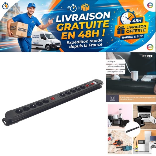 Multiprise perel prises - perel, 10