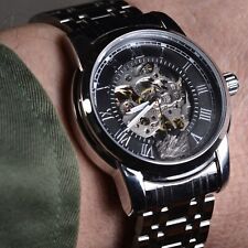 NEW Space Rocks Aletai Meteorite Hand Wind Mechanical Skeleton Watch