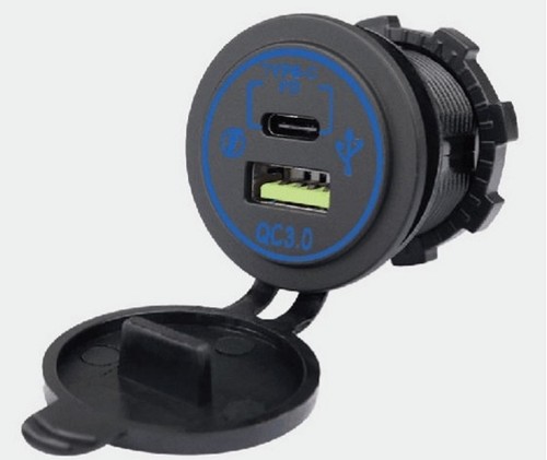 Double prise usb encastrable - prise,