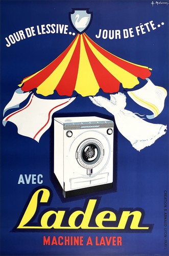 Original vintage laden machine - laden,