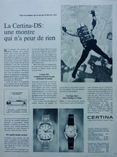 advertising WATCH CERTINA DS YEAR 1967 A 4664