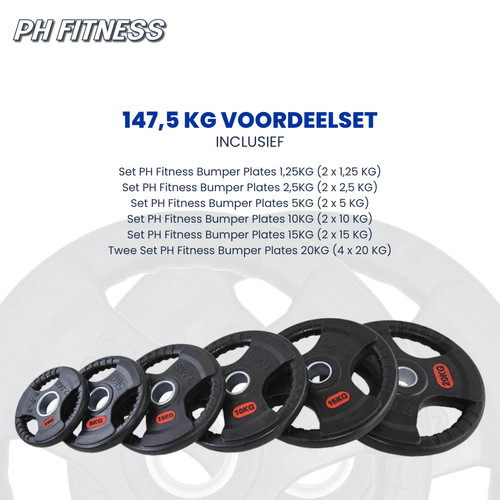 Fitness set disques - ph,
