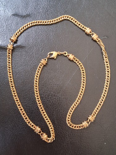 Collier vintage maille - collier,