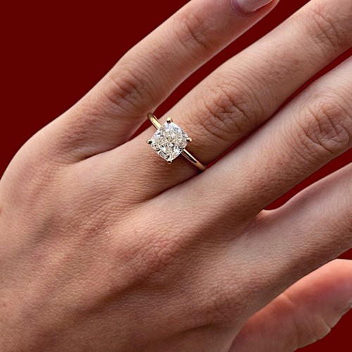 Bague diamant cultivé - , en
