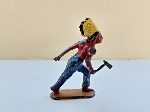 Figurine indien plomb creux - figurine,