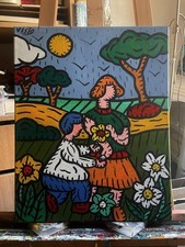 LA FIANCÉE -- ACRYLIQUE SUR