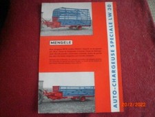 OLD ADVERTISING LEAFLET TRAILER CAR LOADER MENGELE LW 30
