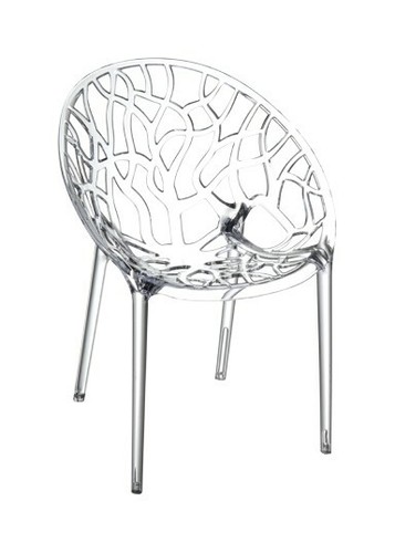 Chaises round transparentes - chaises,