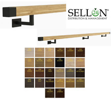 Main En Bois Chêne 40x40 Bois Massif 70-200cm Poignée D'Escalier Teintée