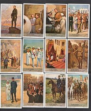 Life Of King Albert Of Belgium Liebig 12 Card Set 1936 World War I Army Trench