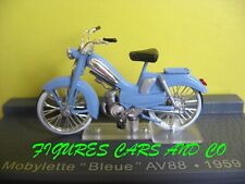 1/24 CLASSIC MOTORCYCLE BLUE MOPED AV 88 MOTOBECANE 1959 VELOMOTEUR MOTORCYCLE