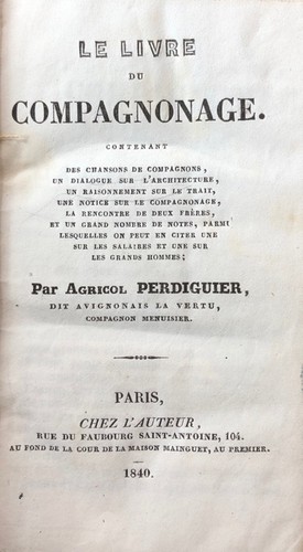Perdiguier agricol dit - perdiguier, (agricol,