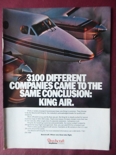1988 pub beechcraft raytheon - beechcraft,