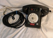 Téléphone PTT Vintage Bakélite Noir 1955 - Double Appel CTR 345-1 - à Restaurer 