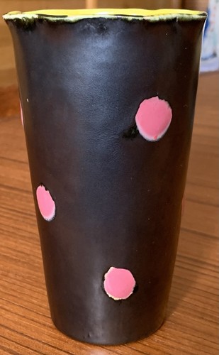 Céramique 1950 vase noir - céramique, 1950's