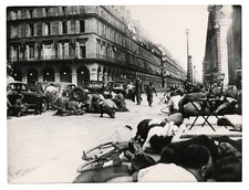 Photo Originale Presse Libération Paris 1944 Seconde Guerre Mondiale Argentique 