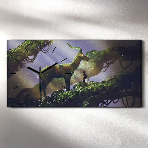 Horloge murale sur - , toile