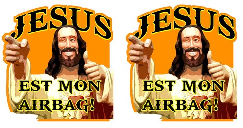 Stickers autocollant jesus - 2,