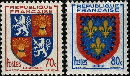 France 1953 série blasons - france,