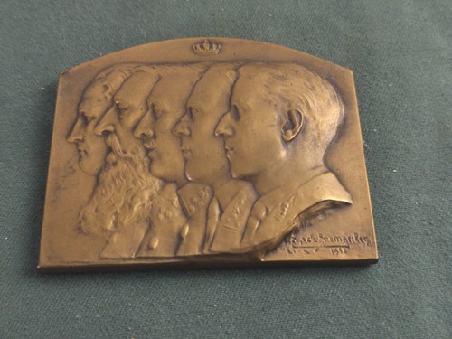 Plaque bronze la dynastie - la,