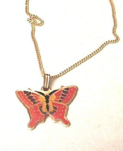 Collier couleur email - collier, or