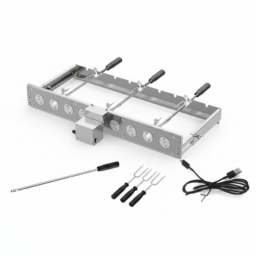 Tournebroche automatique acier - automatique,