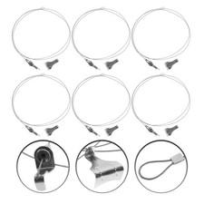  6 Sets Fil De Suspension Pour Tableau Cintres Réglables Tableaux
