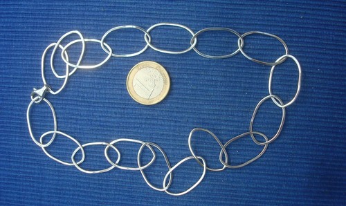 B36 collier fantaisie argent - collier,