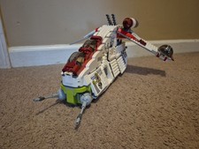 LEGO Star Wars: Republic Attack Gunship (7676), Used, No Minifigures, Incomplete