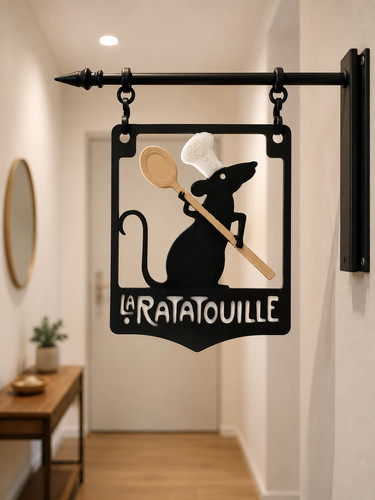 Ratatouille wall sign - wall,
