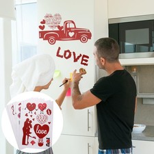  8 Sheets Autocollants De Fenêtre Stickers Vitre Réfrigérateur Décalcomanies